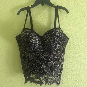 Love Culture Black Lace Corset